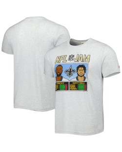 Jarvis Landry & Tyrann Mathieu New Orleans Saints Hommage Unisex NFL Jam Tri-Blend T-Shirt – Heather Grey