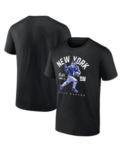 Malik Nabers New York Giants T-Shirt mit steifem Arm – Schwarz