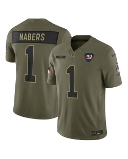Malik Nabers New York Giants Nike 2025 Salute to Service Limited Trikot – Olivgrün