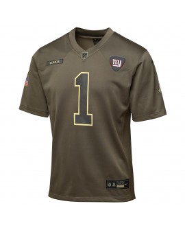 Malik Nabers New York Giants Nike Jugend 2025 Salute to Service Spieler Trikot – Olivgrün