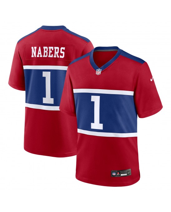 Malik Nabers New York Giants Nike Alternatives Spieler Trikot – Century Red