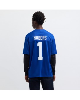 Malik Nabers New York Giants Nike Vapor F.U.S.E. Limitiertes Trikot – Royal