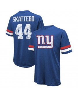 Cam Skattebo New York Giants Majestic Threads Übergroßes T-Shirt – Royal