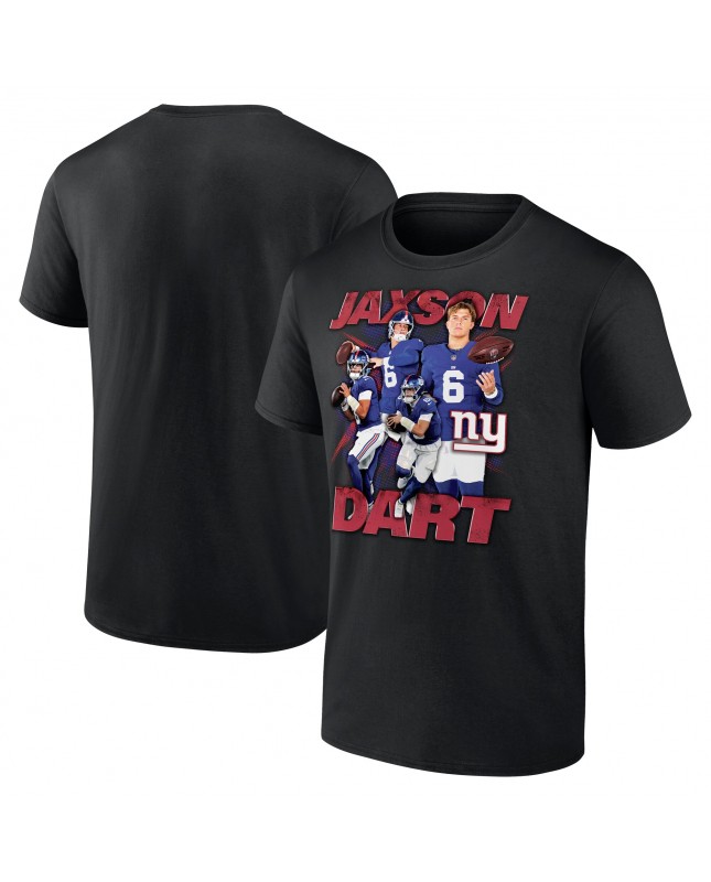 Jaxson Dart New York Giants Notorious Grafik-T-Shirt – Schwarz