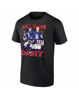 Jaxson Dart New York Giants Notorious Grafik-T-Shirt – Schwarz