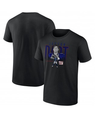 Jaxson Dart New York Giants Humble Shadow Spieler Grafik-T-Shirt – Schwarz