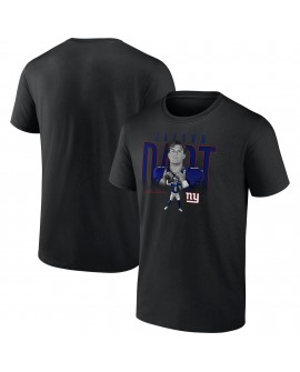 Jaxson Dart New York Giants Humble Shadow Spieler Grafik-T-Shirt – Schwarz