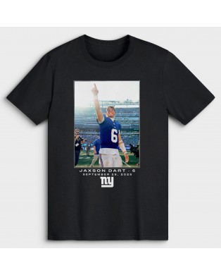 Jaxson Dart New York Giants NFL Flash Features Woche 4 T-Shirt – Schwarz