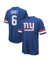 Jaxson Dart New York Giants Majestic Threads Übergroßes T-Shirt – Royal