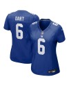 Jaxson Dart New York Giants Nike Damen-Team-Spieler Trikot – Royal