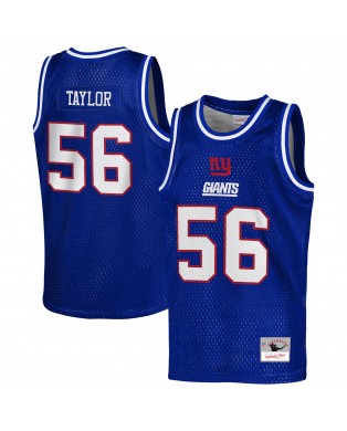 Lawrence Taylor New York Giants Mitchell & Ness Jugendspieler im Ruhestand, NFL-Basketball-Modetrikot – Royalblau