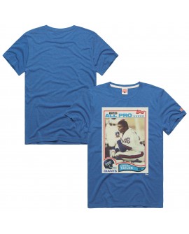 Lawrence Taylor New York Giants Homage Unisex NFL Topps Trading Card Tri-Blend T-Shirt – Royalblau