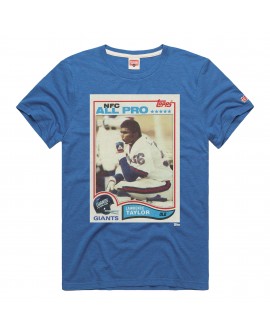 Lawrence Taylor New York Giants Homage Unisex NFL Topps Trading Card Tri-Blend T-Shirt – Royalblau