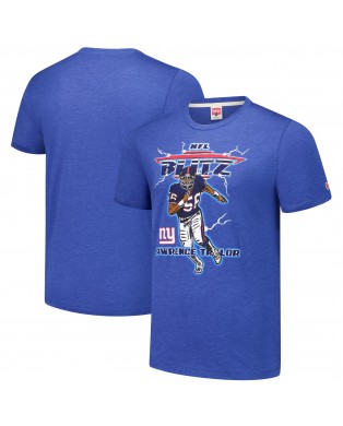 Lawrence Taylor New York Giants Homage Unisex NFL Blitz Retired Spieler Tri-Blend T-Shirt – Heathered Royal