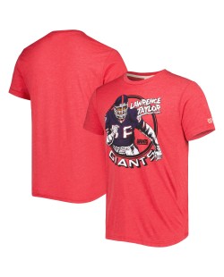 Lawrence Taylor New York Giants Homage Unisex-Karikatur-Tri-Blend-T-Shirt für pensionierte Spieler – Rot