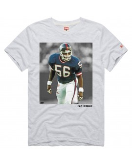 Lawrence Taylor New York Giants Homage Unisex Pay Homage Tri-Blend T-Shirt – Ash
