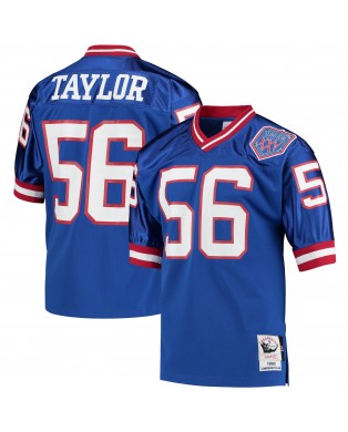 Lawrence Taylor New York Giants 1990 Mitchell & Ness Authentic Throwback-Spielertrikot im Ruhestand – Royalblau