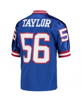 Lawrence Taylor New York Giants 1990 Mitchell & Ness Authentic Throwback-Spielertrikot im Ruhestand – Royalblau