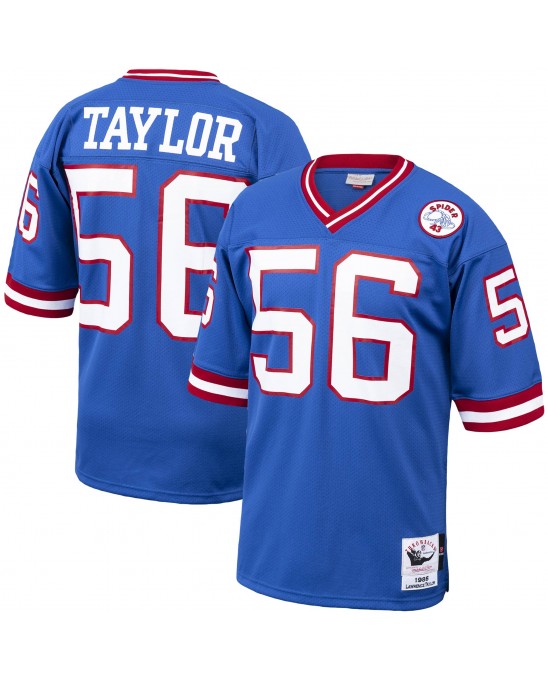 Lawrence Taylor New York Giants 1986 Mitchell & Ness Authentic Throwback-Spielertrikot im Ruhestand – Royalblau