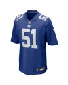 Abdul Carter New York Giants Nike 2025 NFL Draft First Round Pick Game-Trikot – Royalblau
