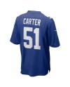 Abdul Carter New York Giants Nike 2025 NFL Draft First Round Pick Game-Trikot – Royalblau