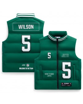 Garrett Wilson New York Jets Off Season x NFL Unisex-Spieler-Pufferweste – Grün