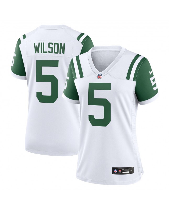 Garrett Wilson New York Jets Nike Classic Alternate Game-Trikot für Damen – Weiß