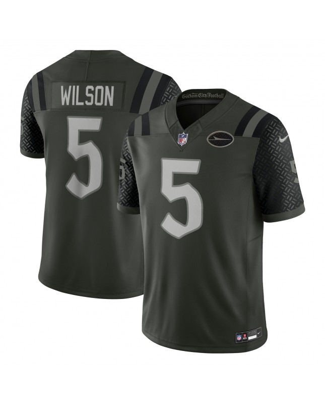 Garrett Wilson New York Jets Nike 2025 Rivalries Collection Limited Trikot – Gotham Green