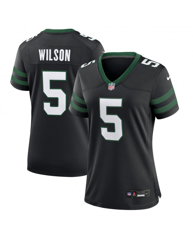 Garrett Wilson New York Jets Nike Damen-Ausweichtrikot – Legacy Black