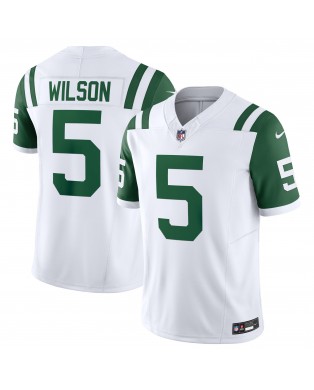 Garrett Wilson New York Jets Nike Classic Alternate Vapor F.U.S.E. Limitiertes Trikot – Weiß