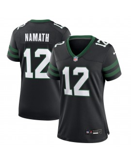Joe Namath New York Jets Nike Damen-Ausweichtrikot für pensionierte Spieler – Legacy Black