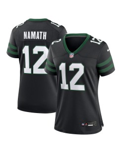 Joe Namath New York Jets Nike Damen-Ausweichtrikot für pensionierte Spieler – Legacy Black