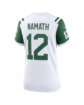 Joe Namath New York Jets Nike Damen Classic Alternate Retired SpielerTrikot – Weiß