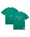 Joe Namath New York Jets Mitchell & Ness Spieler-Spitznamen-T-Shirt im Ruhestand – Kelly Green