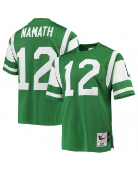 Joe Namath New York Jets 1968 Mitchell & Ness Authentic Throwback-Spielertrikot im Ruhestand – Grün