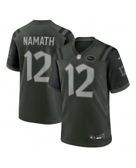 Joe Namath New York Jets Nike 2025 Rivalries Collection Spieler Trikot für ausgeschiedene Spieler – Gotham Green