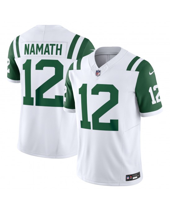 Joe Namath New York Jets Nike Classic Alternate Vapor F.U.S.E. Trikot „Retired Spieler Limited“ – Weiß
