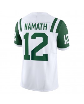 Joe Namath New York Jets Nike Classic Alternate Vapor F.U.S.E. Trikot „Retired Spieler Limited“ – Weiß