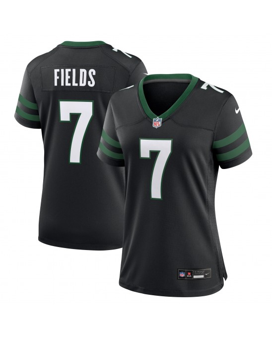 Justin Fields New York Jets Nike Damen-Ausweichtrikot – Schwarz