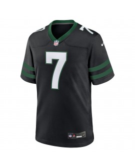 Justin Fields New York Jets Nike Spieler Trikot – Stealth Black