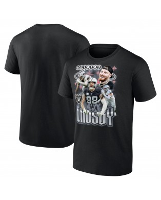 Maxx Crosby Las Vegas Raiders Notorious Spieler Grafik-T-Shirt – Schwarz