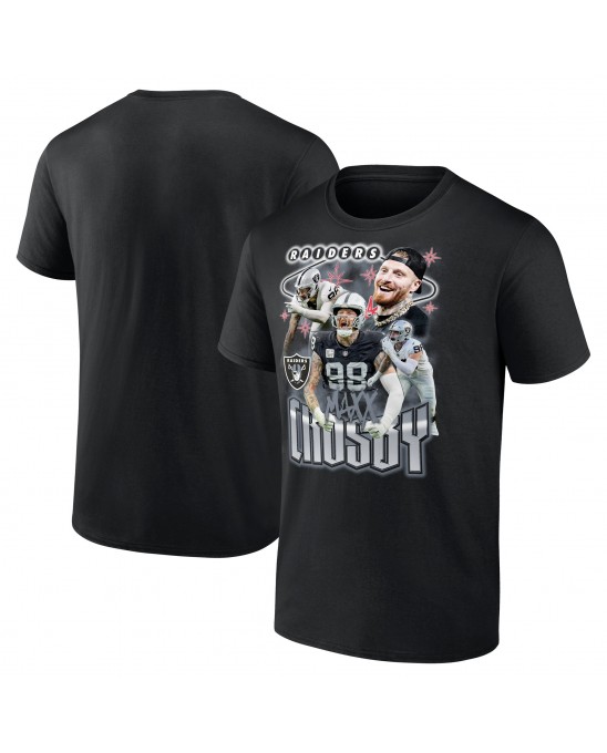 Maxx Crosby Las Vegas Raiders Notorious Spieler Grafik-T-Shirt – Schwarz