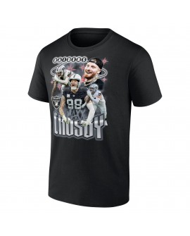 Maxx Crosby Las Vegas Raiders Notorious Spieler Grafik-T-Shirt – Schwarz