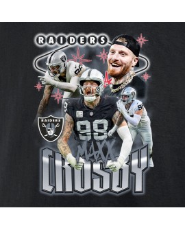 Maxx Crosby Las Vegas Raiders Notorious Spieler Grafik-T-Shirt – Schwarz