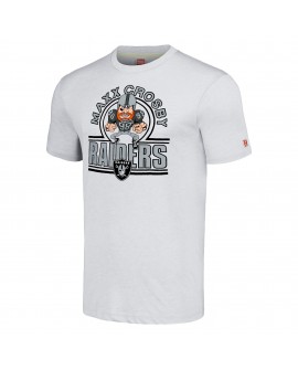 Maxx Crosby Las Vegas Raiders Homage Unisex Cartoon Spieler Tri-Blend T-Shirt – Ash