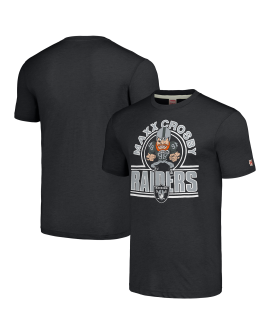 Maxx Crosby Las Vegas Raiders Homage Unisex-Karikatur-Spieler-Tri-Blend-T-Shirt – Anthrazit