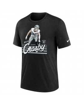 Maxx Crosby Las Vegas Raiders Nike Spieler-Grafik-T-Shirt – Heather Black