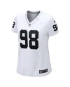 Maxx Crosby Las Vegas Raiders Nike Damen-Spieler Trikot – Weiß