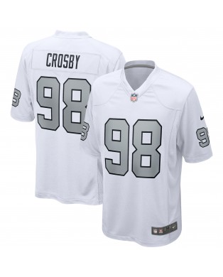 Maxx Crosby Las Vegas Raiders Nike Alternative Game-Trikot – Weiß