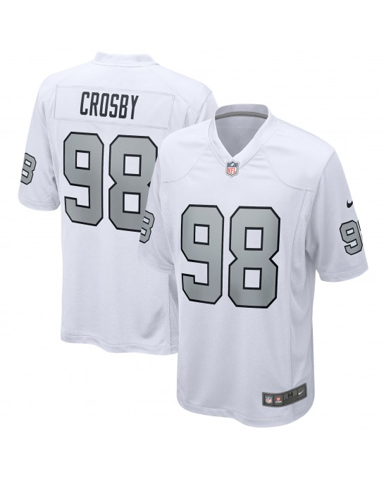 Maxx Crosby Las Vegas Raiders Nike Alternative Game-Trikot – Weiß